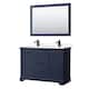 Option Dark Blue / Carrara Cultured Marble Top / Matte