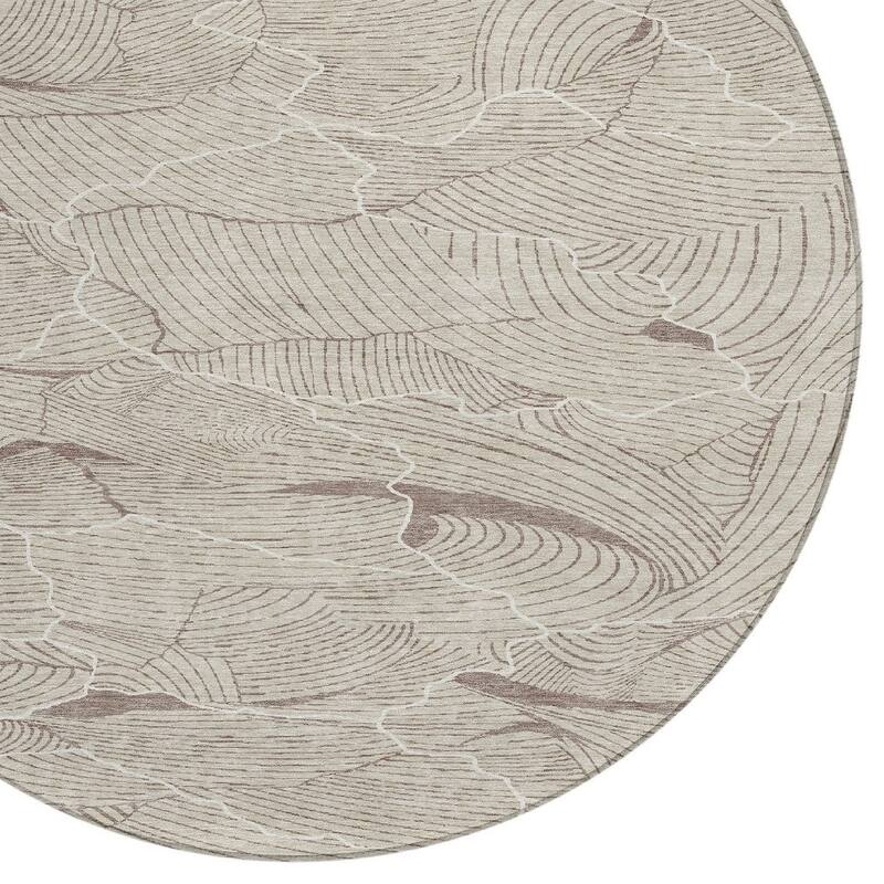 HomeRoots Abstract Transitional Rectangle Outdoor Rug
