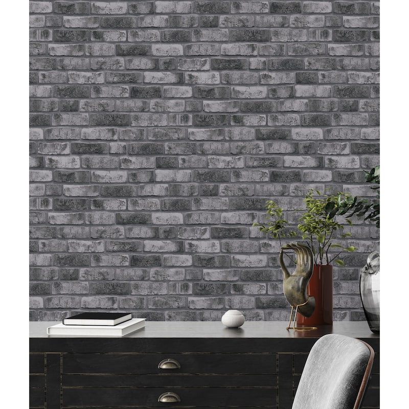 Galerie Wallcoverings Bricks and More Collection Brick Weathered Effect Matte Finish Vinyl on Non-woven Wallpaper Roll