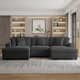 Option Grey-Chaise&Armless Chair