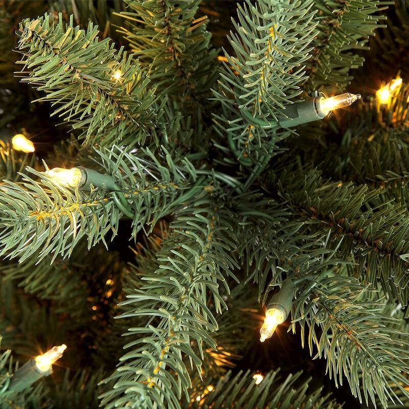 Puleo International 6.5' Pre-Lit Glacier Fir Artificial Tree - N/A