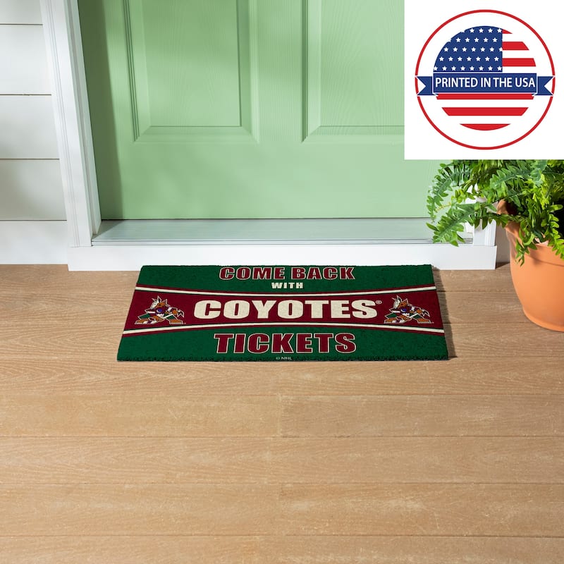 Philadelphia Flyers 28 in. x 16 in. PVC "Come Back With Tickets" Trapper Door Mat