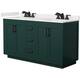 Option Green / White Quartz Top / Matte Black Hardware