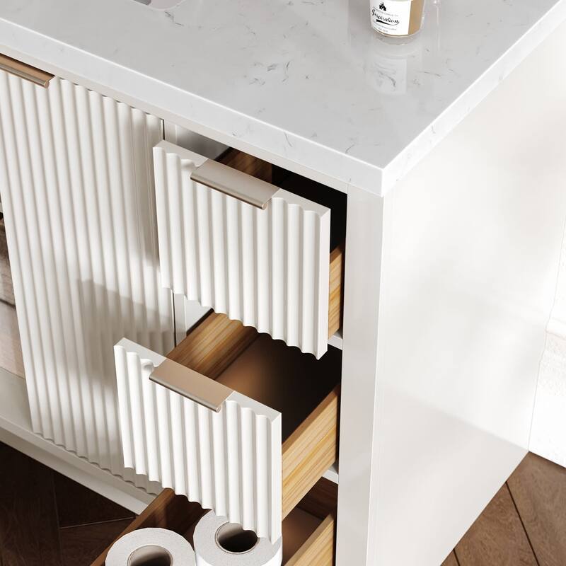 Ariel P48CQOVO Milan 48" Free Standing Single Basin Vanity Set with