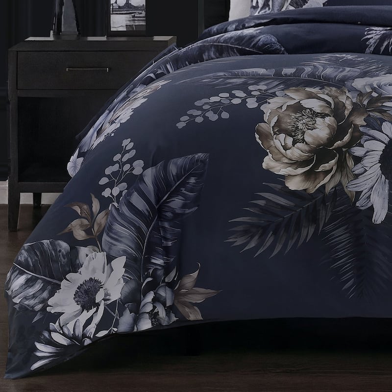 Forget Me Not 3 Piece Reversible Duvet Cover Set