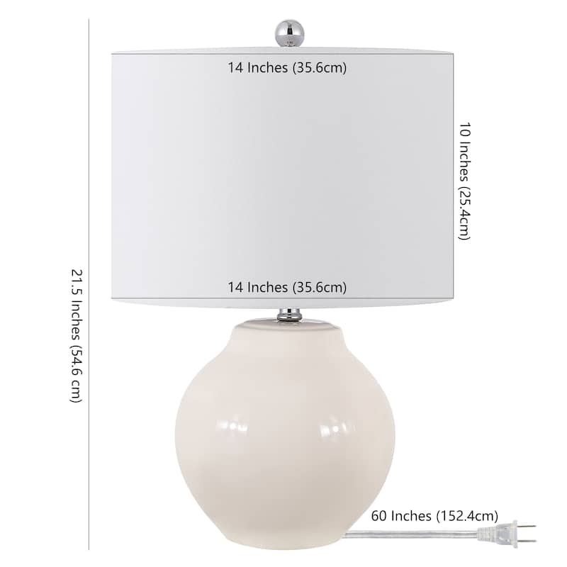 SAFAVIEH Lighting Angeliki 21.5-inch Resin Table Lamp - 14" x 14" x 21.5" - 14Wx14Dx22H