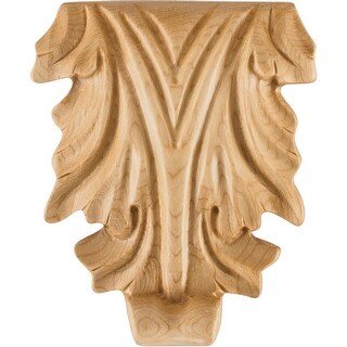 Hardware Resources Onlay with Acanthus Styling, 4-1/4"H x 3-5/8"W x
