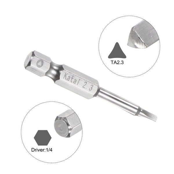 TA2.3 Magnetic Triangle Screwdriver Bit 1/4