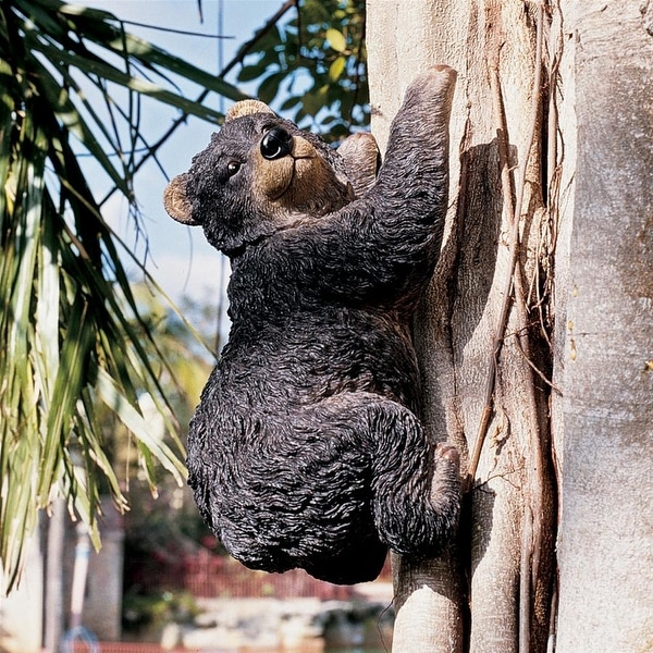 Design Toscano Yonva, the Climbing Bear Sculpture