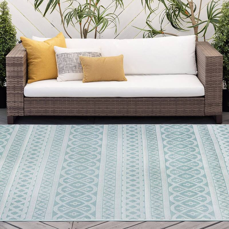 Vision Coastal Stripe Indoor/Outdoor Area Rug
