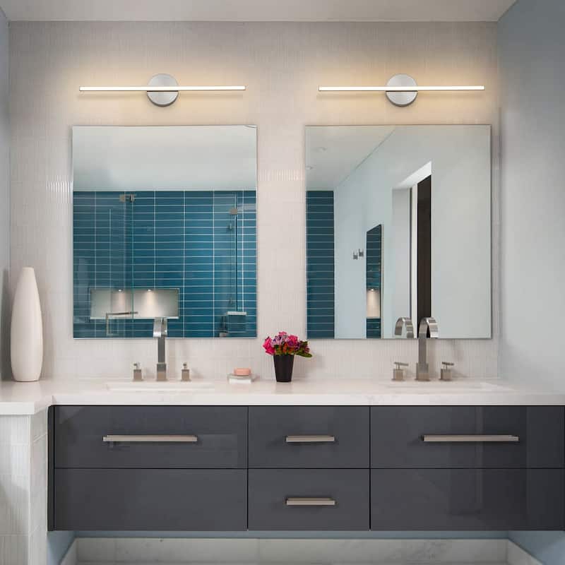 Modern 1-Light Dimmable LED Linear Bathroom Vanity Light