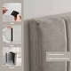 preview thumbnail 26 of 28, Nestl Upholstered Wall Mounted Easy Assemble Channel Stitched Headboard