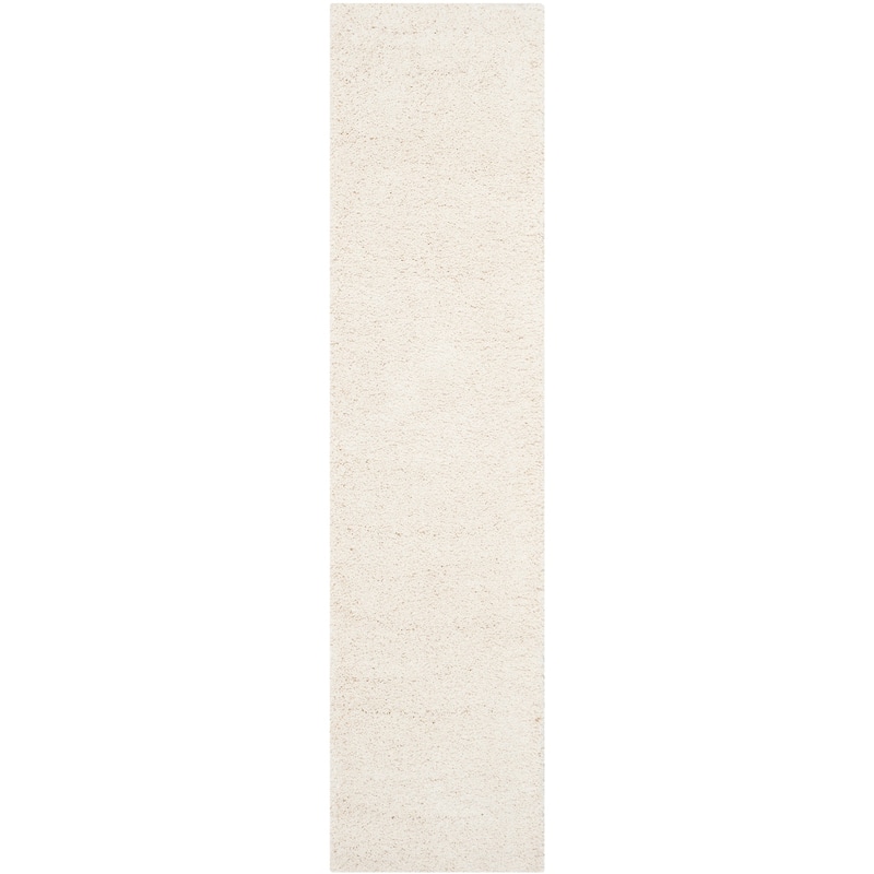 SAFAVIEH, Milan Shag Afton 2-inch Thick Area Rug - 2' x 20' Runner - Ivory