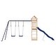 preview thumbnail 12 of 15, vidaXL Swing Set Outdoor Backyard Wooden Playground Equipment for Kids Age 3-8