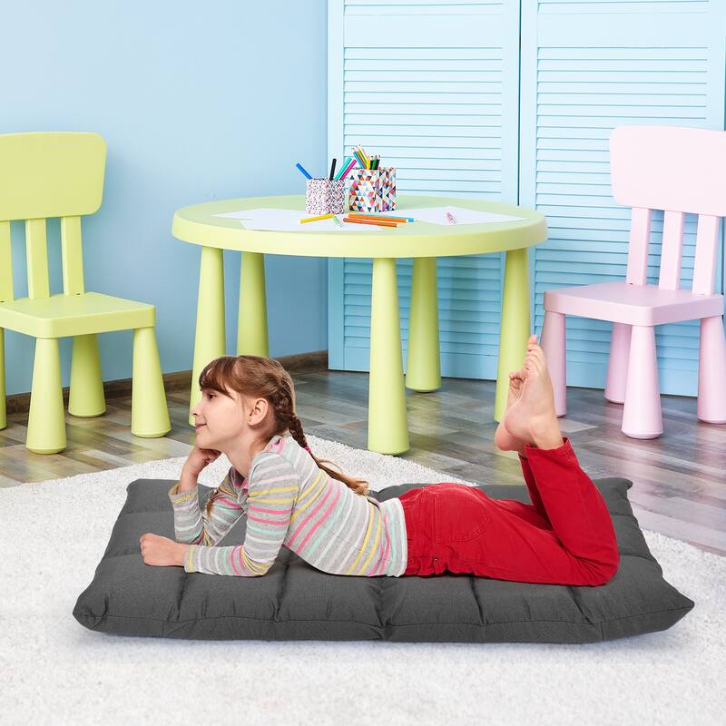 Gymax Adjustable 14-Position Floor Chair Folding Lazy Gaming Sofa