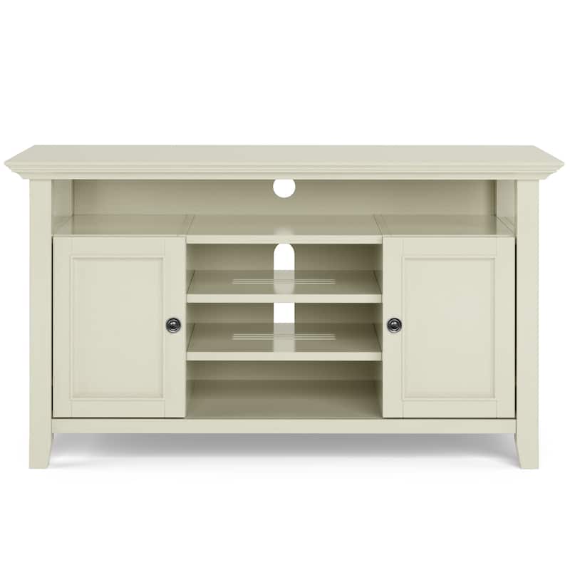 WYNDENHALL Halifax 54 inch Wide Solid Wood Transitional TV Stand - 54'' W x 18.9'' D x 31.9'' H