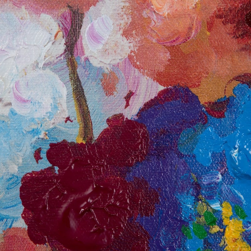 Yosemite Home Decor "Flower Garden" Original Hand-Painted Wall Art - multi