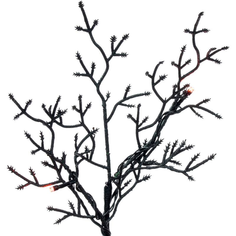 Haunted Hill Farm 5-ft. Dancing Halloween Tree with Orange LED Lights and Sound