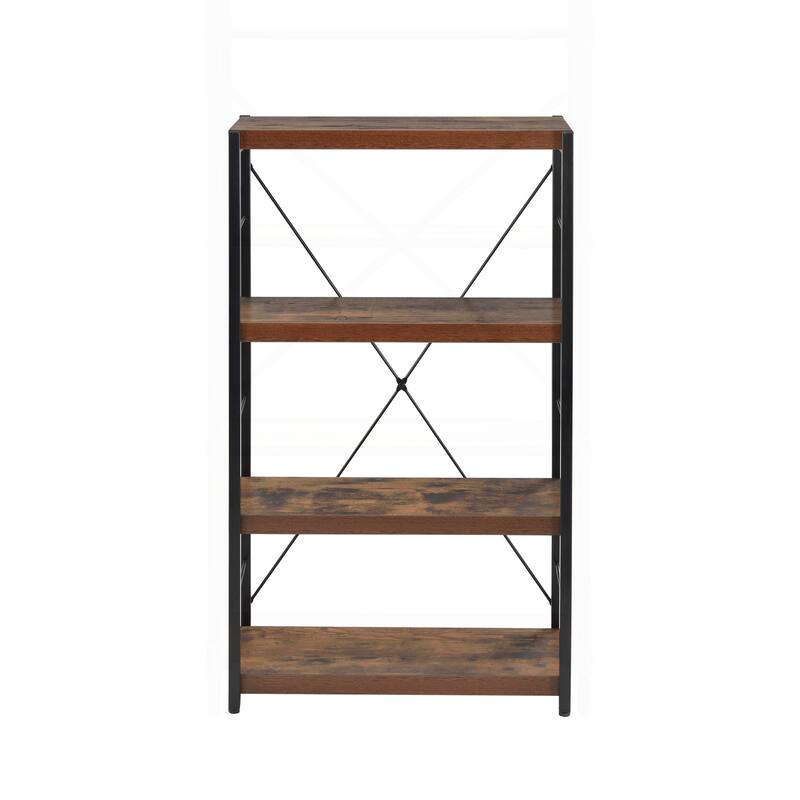 Versatile Wooden Bookshelf with Multiple Shelves