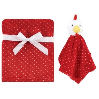 Hudson Baby Unisex Baby Plush Blanket with Security Blanket, Chicken, One Size - Chicken - One Size