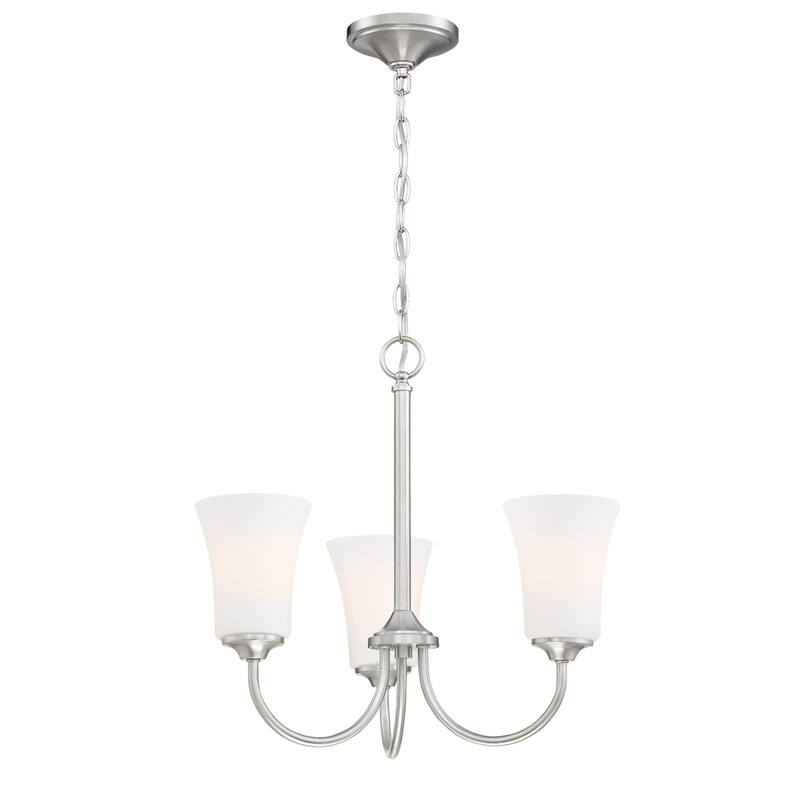 Craftmade Gwyneth 3 Light 20" Wide Chandelier with Frosted Glass