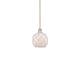 Option Antique Brass / White Glass with White Rope