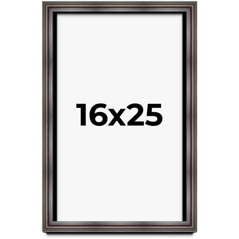 16x25 Shadow Box Frame Brown Cherry | 2.625 Inches Deep Pine Wood