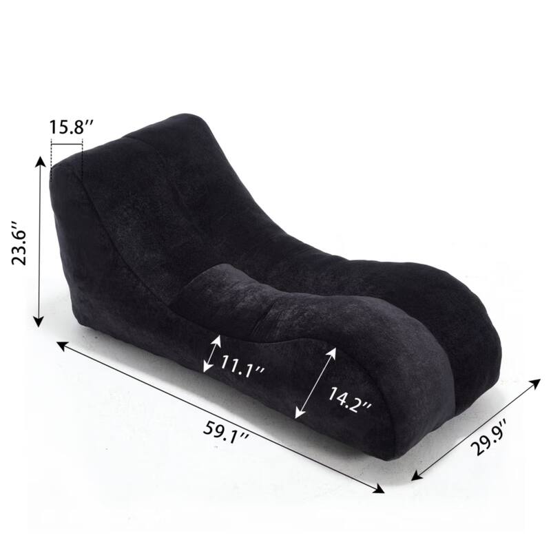 Modern Creative Bean Bag Chair Curves Lazy Sofa for Living Room Bedroom Lounge