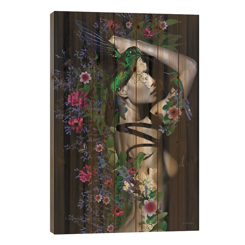 Stella Print On Wood by Ana Paula Hoppe - Multi-Color - 40x26x1.5