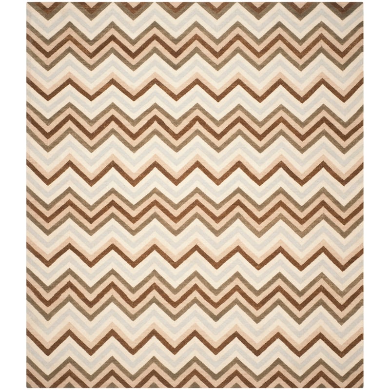 SAFAVIEH Handmade Flatweave Dhurries Manetta Modern Wool Rug