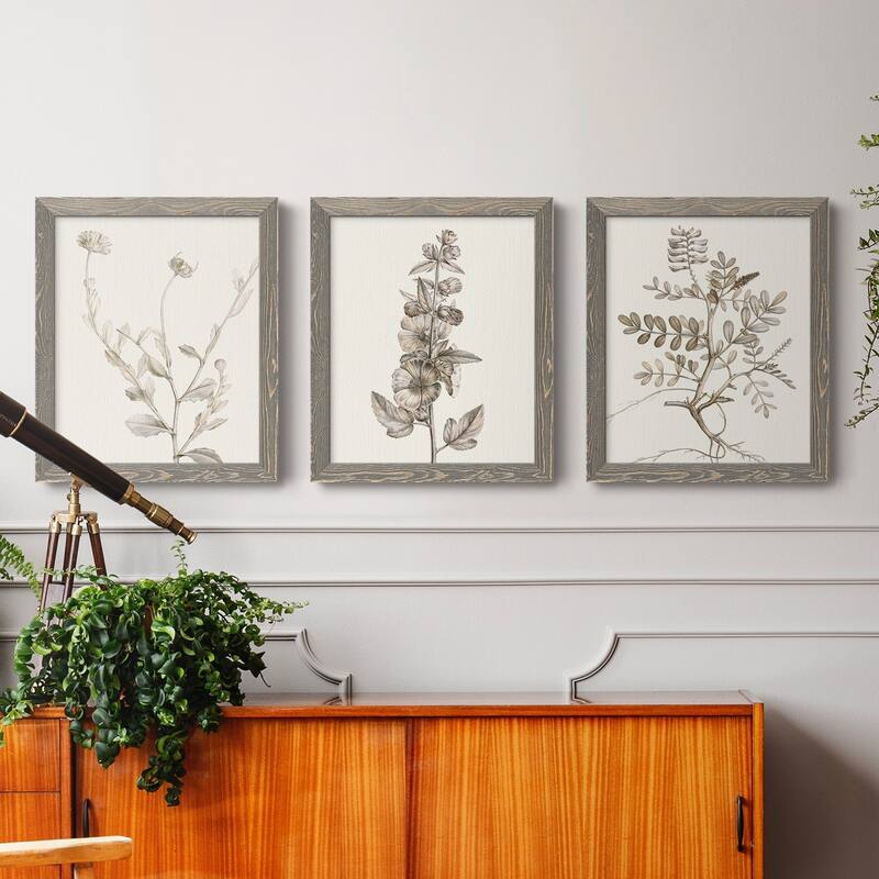 Neutral Botanical Study IV-Premium Framed Canvas - Ready to Hang - Multi-Color