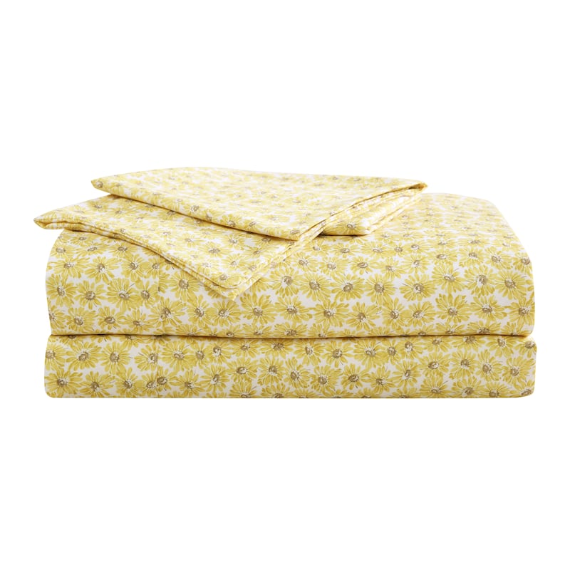 Betsey Johnson Printed Novelty Sheet Sets - Sunflower Field - Twin