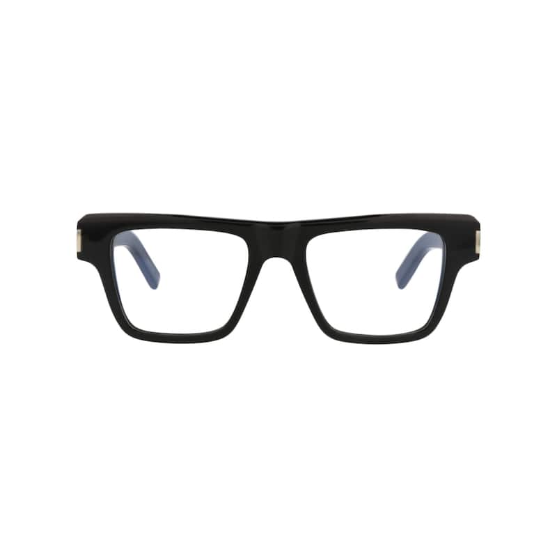 Saint Laurent Square-Frame Acetate Optical Frames - Black Black Transparent - Black
