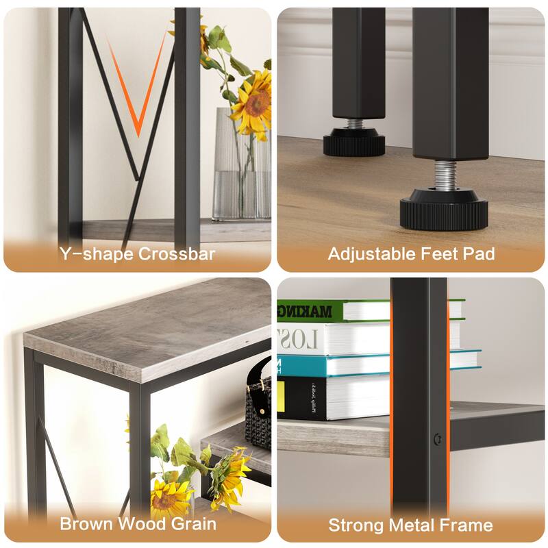 Futzca Bookshelf,Large Etagere Bookcase