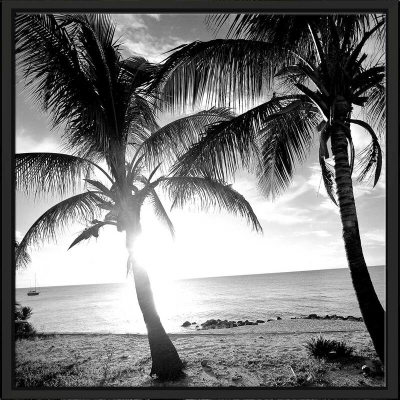 "BW Bimini Sunset I" Print on Floating Canvas