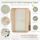 preview thumbnail 11 of 31, Gymax Baby Diaper Changing Table Folding Newborn Nursery Organizer