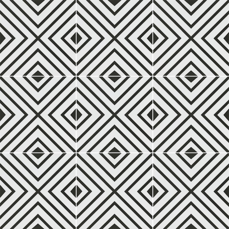 Ackland AKNPTAMA8X8M-CA Amara - 8" x 8" Porcelain Encaustic Floor and - Moriva