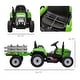 preview thumbnail 13 of 16, Aosom 12V Ride on Tractor with Trailer, 25W Dual Motors, Battery Powered Electric Tractor with Remote Control