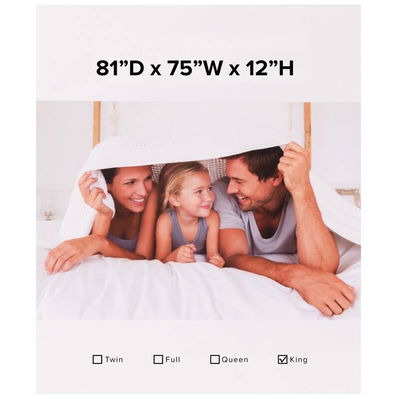 Premium Hypoallergenic Waterproof Mattress Protector - Vinyl Free - White