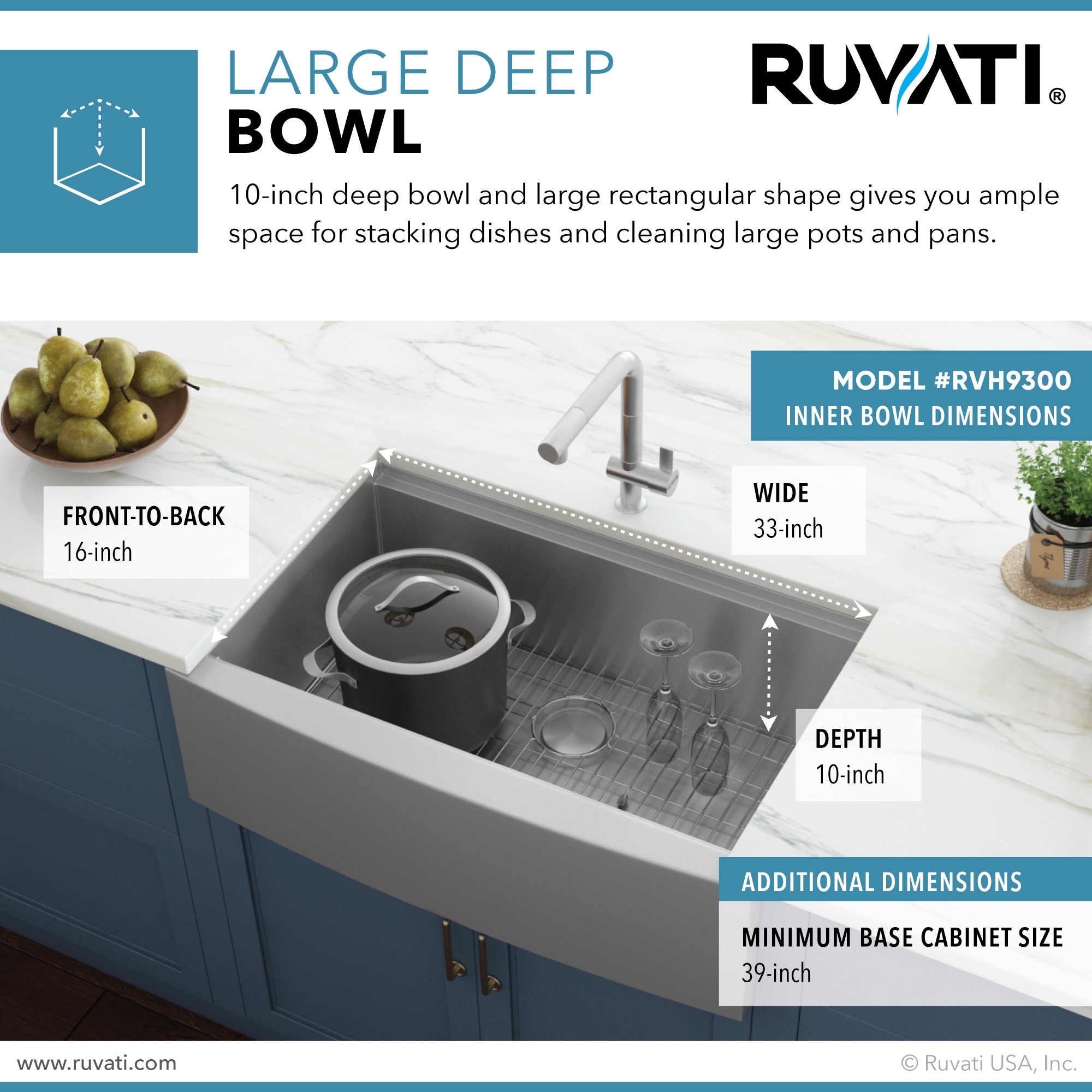 Ruvati 36 Inch Apron Front Workstation Farmhouse Kitchen Sink 16 Gauge Stainless Steel Single Bowl Rvh9300 36 X 22 Overstock 7029880