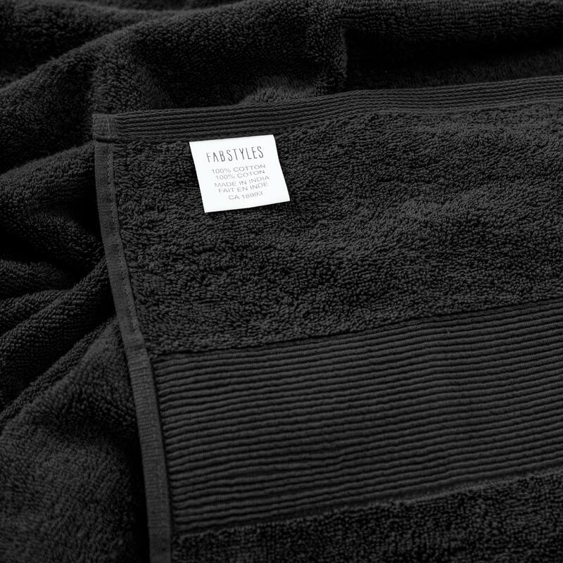 Fabstyles Camelot Bath Sheet 600 GSM Zero-Twist Cotton Set of 2 - 36"x67"