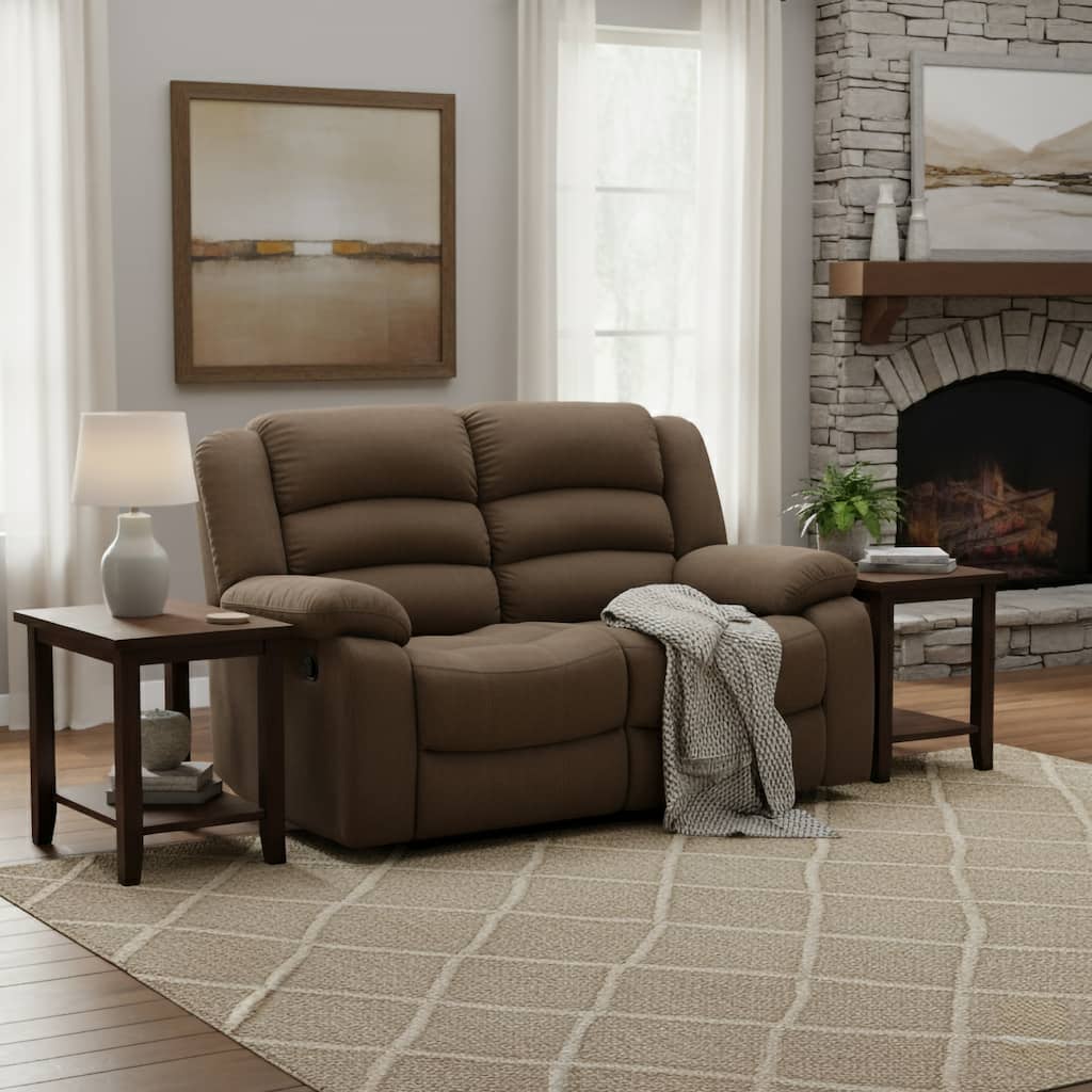 Copper Grove Shademill Brown Reclining Loveseat