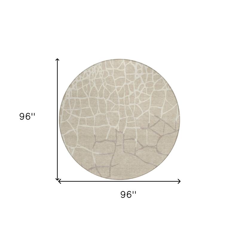 HomeRoots Abstract Transitional Rectangle Outdoor Rug