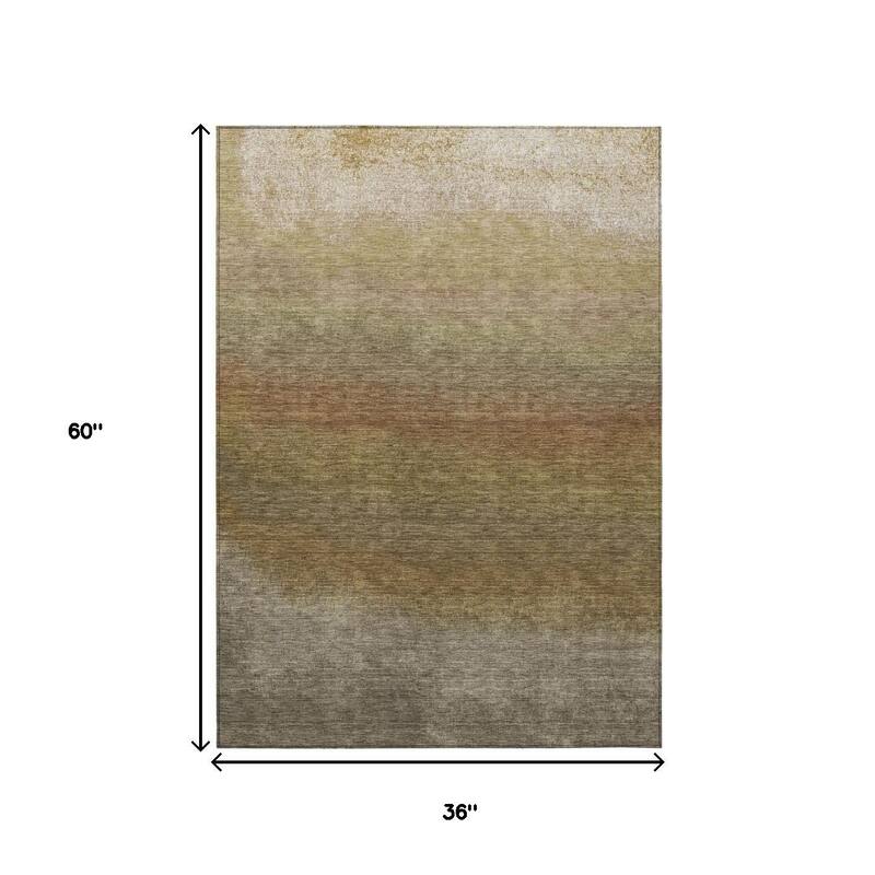HomeRoots Ombre Transitional Rectangle Outdoor Rug