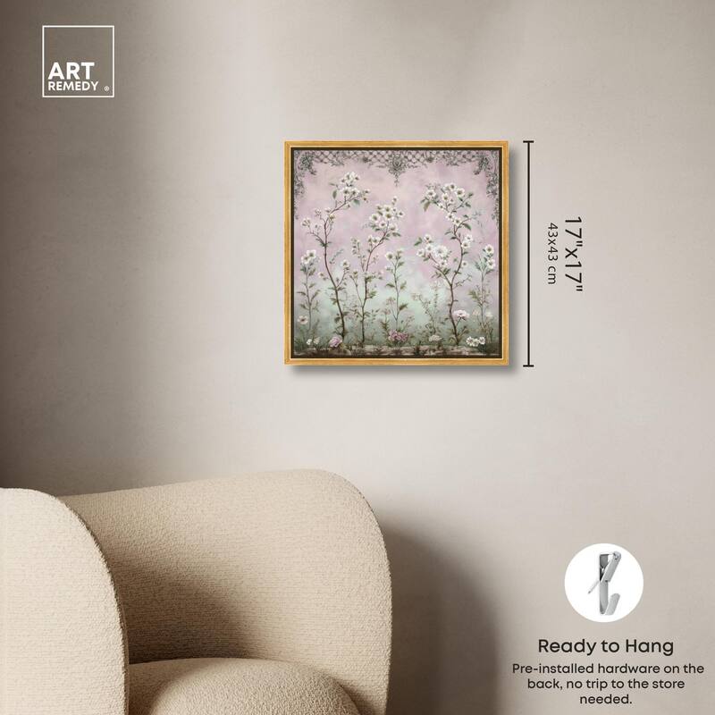 Floral Frieze in Fade Canvas by Art Remedy
