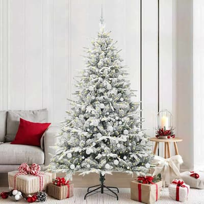 vidaXL Artificial Christmas Tree Green 59.1" PVC