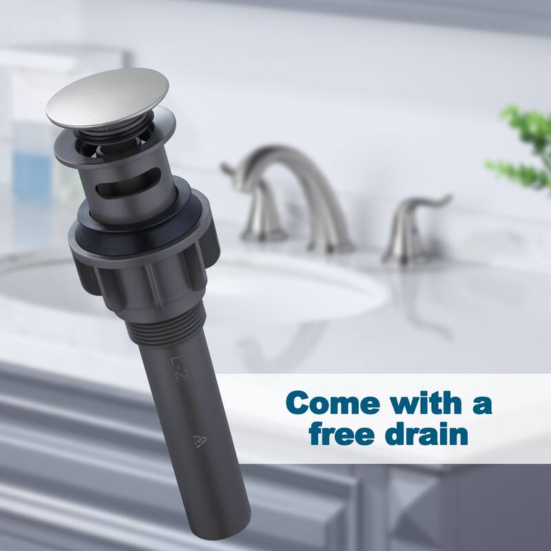 WOWOW Elegant Dual-Handle Bathroom Sink Faucet