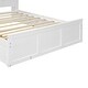 preview thumbnail 15 of 14, Full Size Bed with Trundle, USB Ports & Storage - Sleek White Finish