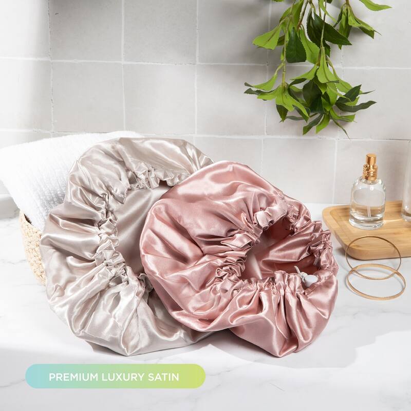 2-pack Satin Shower + Sleep Cap