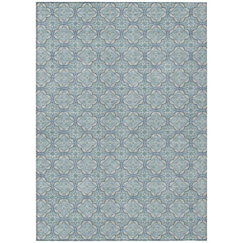 Machine Washable Indoor/ Outdoor Contemporary Granby Chantille Rug